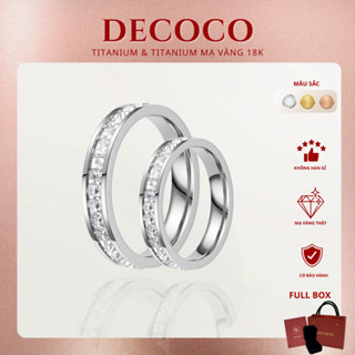Nhẫn đôi nam nữ EMBRACE DECOCO Ring Silver Gold Rose Gold - Nhẫn Cặp Nam Nữ DECOCO