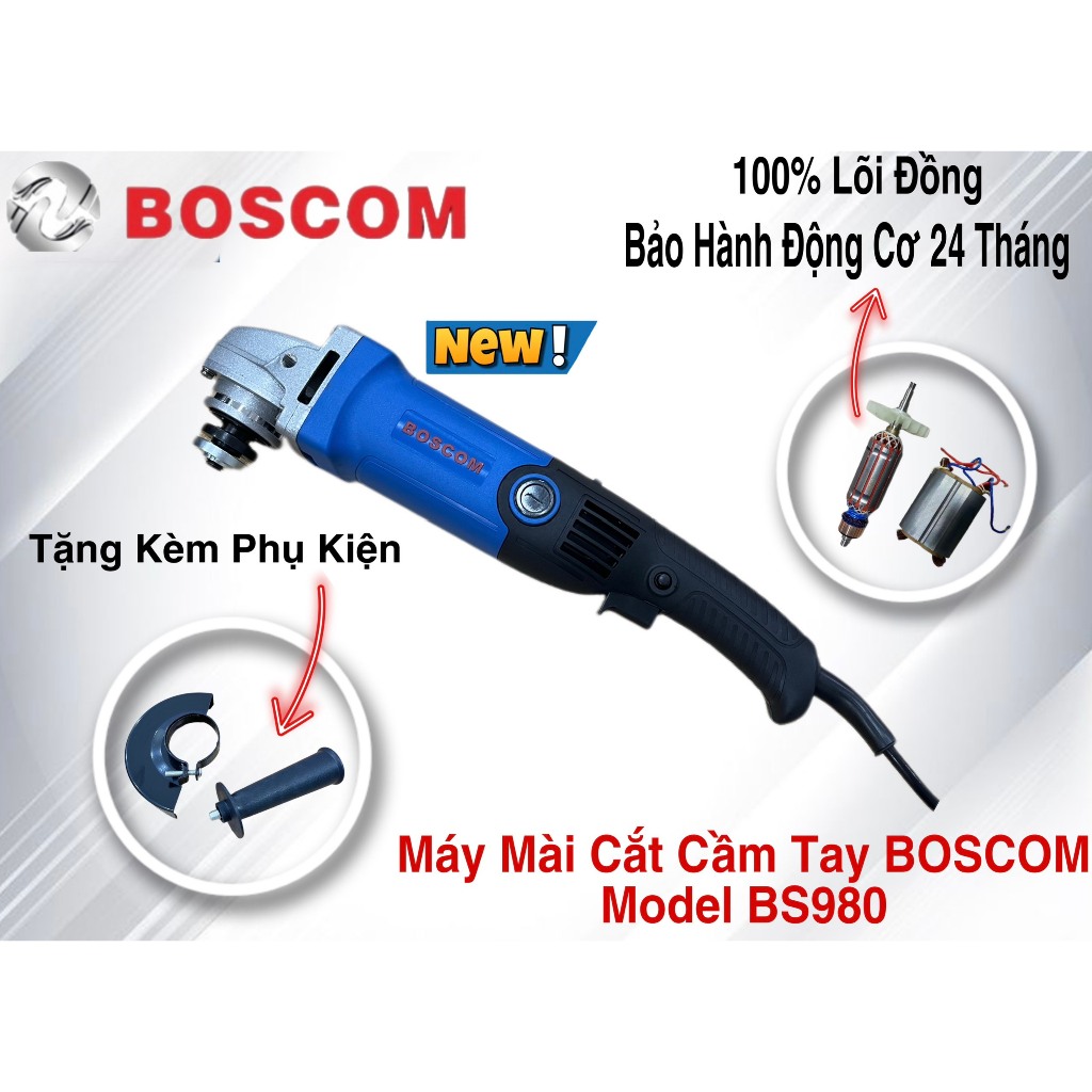 Máy cắt máy mài cầm tay Boscom German Technology