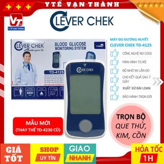 ✅ [TRỌN BỘ] Máy Đo Đường Huyết Clever Chek TD-4125 (MG) | Clever Check -VT0829