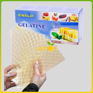 Combo 5-30 Lá Gelatine hiệu Ewald Đức (3.4g/lá) tạo đông panna cotta, bánh kẹo, tiramisu, pudding