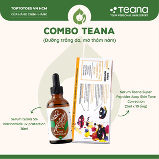 Combo Teana dưỡng trắng da, mờ thâm nám (Serum Teana ASAP + Serum Teana SM5 5% Niacinamide)