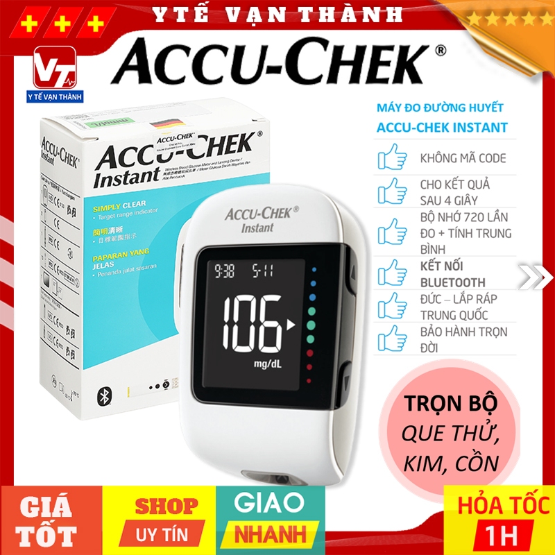 ✅ [TRỌN BỘ] Máy Đo Đường Huyết ACCU-CHEK INSTANT| (Accu check, Accucheck, Acu check, Acucheck, Acu chek) - VT1213