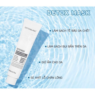 MẪU MỚI MẶT NẠ THẢI ĐỘC DETOXBLANC 80ml Mẫu Tuýt