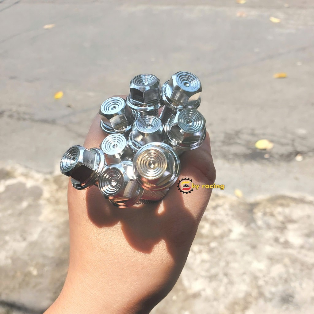 Ốc salaya inox 304 trụ thái v2 10li CÁC SIZE gắn nhiều vị trí trên xe, 10li23, 10li3, 10li4, 10li60,