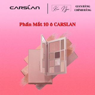 CARSLAN Bảng Phấn Mắt 10 ô Đa Chức Năng Màu Lấp Lánh Bộ Trang Điểm Đầy Đủ Cho Người Mới Bắt Đầu 18g