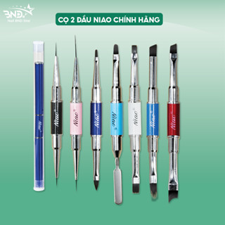  Cọ Niao 2 đầu vẽ móng - Cọ nail chuyên dụng cọ nét cọ vẽ cọ bản cọ đắp gel cọ ombre  lẻ chiếc  