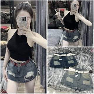  QUẦN JEAN ĐÙI GIẢ VÁY   JEAN KHÔNG CO GIÃN   