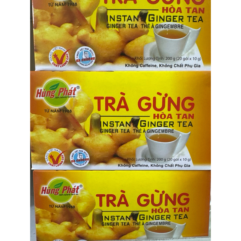 Trà gừng hoà tan Hùng Phát 200g