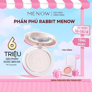 Phấn Phủ nén kiềm dầu, chống nước,che phủ hoàn hảo MENOW Rabbit Compact Powder 8.5gr