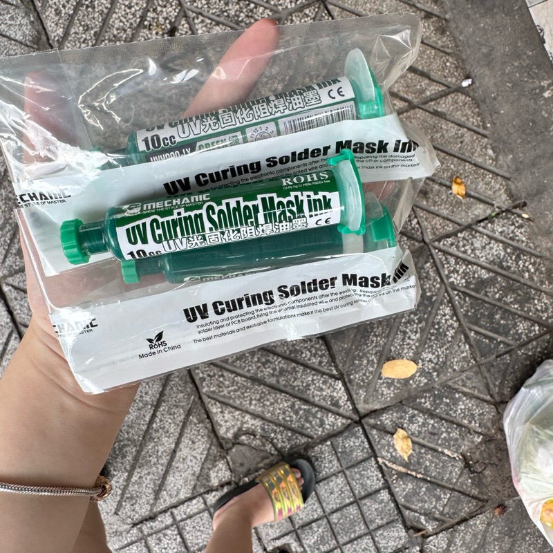 KEO XANH UV CHỐNG LEM MASS CHẠM MASS + ĐÈN UV