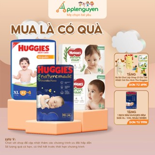 Tã Bỉm Dán/Quần Huggies Nature Made/ Tràm Trà  Đủ Size Nb60/S82/M64/L54/M58/L44/XL38/XXL26 | Applenguyen94