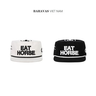  Nón PILLBOX EATHORSE Baravas Text   BLACK CREAM 