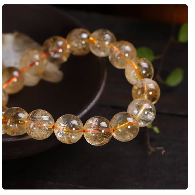 Aurum Blaze- Vòng tay đá Thạch anh tóc vàng