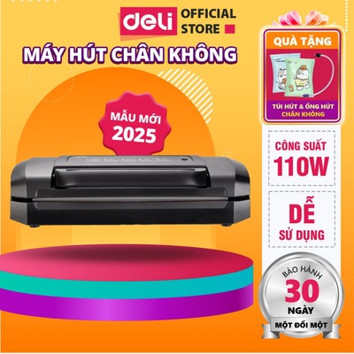 Máy Hút Chân Không Cao Cấp DELI Tự Động Hàn Miệng Túi Lực Hút Mạnh Bảo Quản Thực Phẩm Không Kén Túi