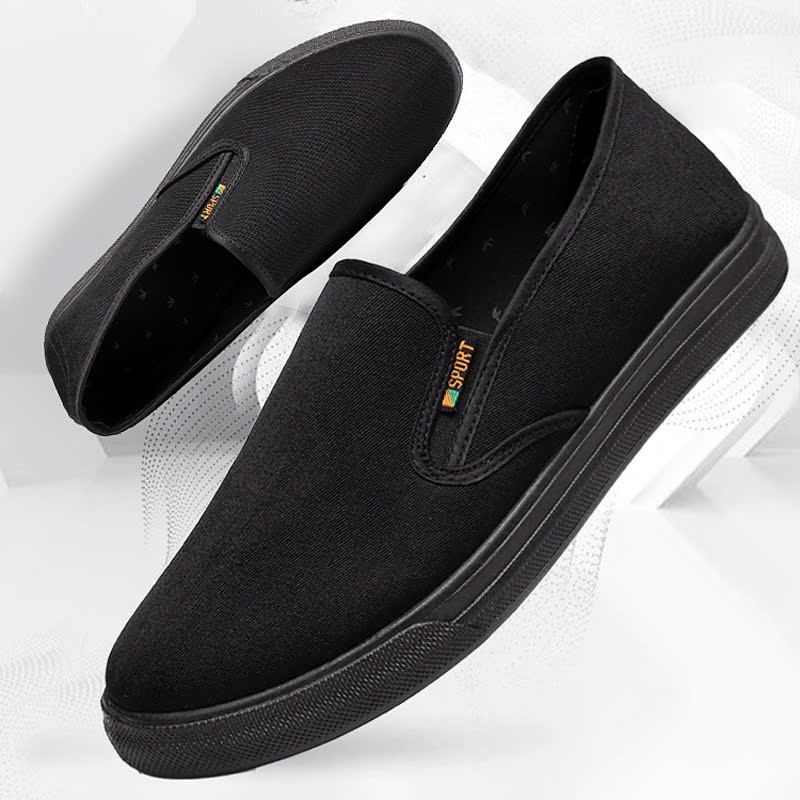 Giày Vải Oxford Chống Trượt Chống Mài Mòn Màu Đen Thời Trang Công Sở Cho Nam GiớiGiày nam Thể thao
