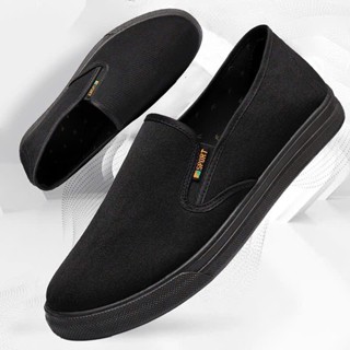 Giày Vải Oxford Chống Trượt Chống Mài Mòn Màu Đen Thời Trang Công Sở Cho Nam GiớiGiày nam Thể thao