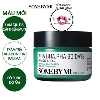   MẪU MỚI -CTY  Kem Dưỡng Some By Mi AHA BHA PHA 30 Days Miracle Cream 60g 