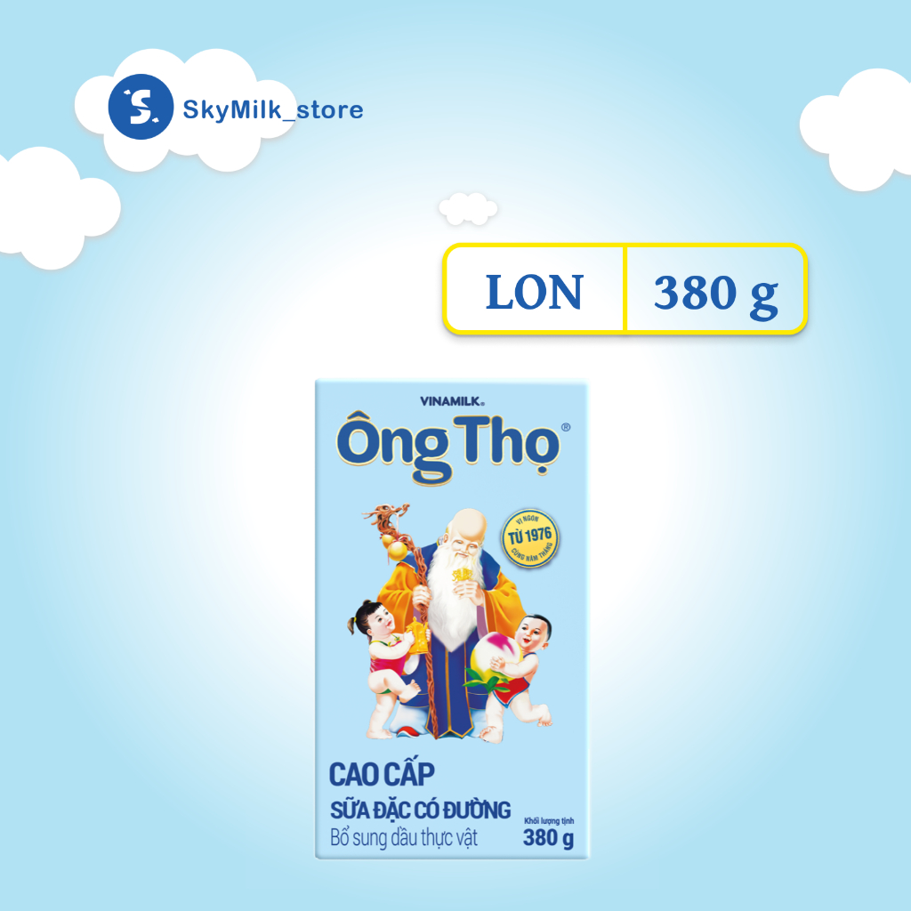 Sữa đặc Ông Thọ Nhãn xanh biển hộp giấy 380g - Sữa đặc Ông Thọ - Sữa đặc Vinamilk