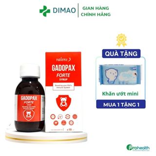 Gadopax Forte - Siro hỗ trợ tăng đề kháng cho bé, cải thiện tình trạng ốm vắt và kích thích ăn ngon 100ml, date 3/2027