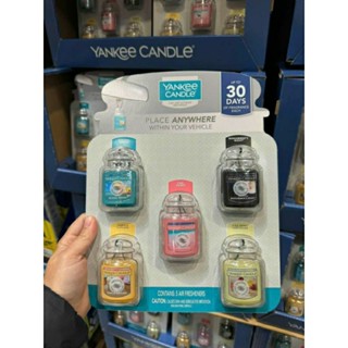 Hàng chuẩn Mỹ - Nước hoa ô tô/ xe hơi Yankee Candle dạng sáp treo xe, phòng