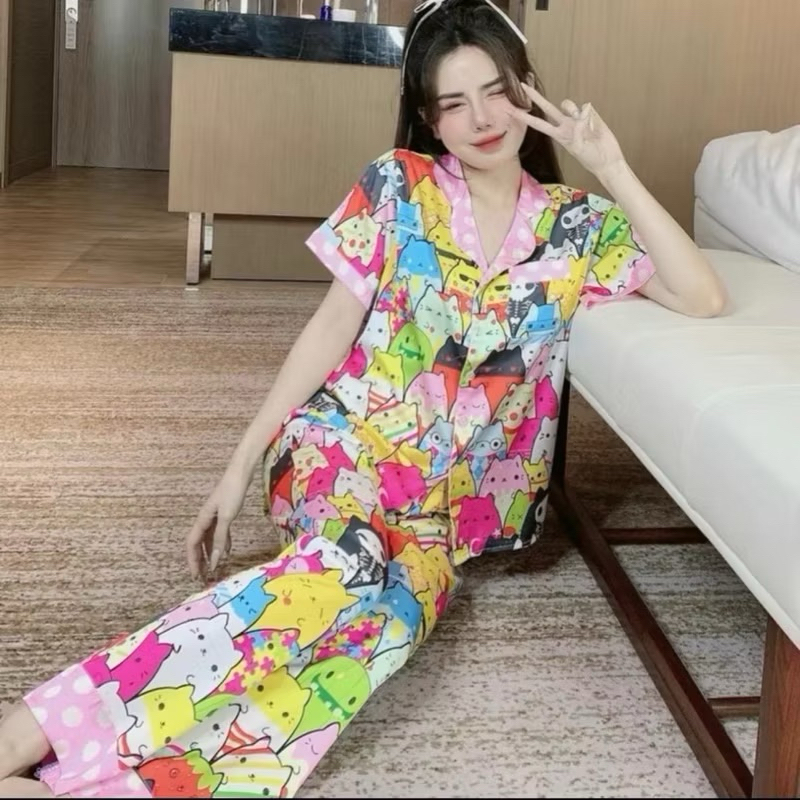 Đồ Bộ Lụa Latin Bigsize Cao Cấp - Đồ Ngủ, Đồ Mặc Nhà