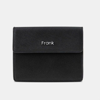  Túi Đeo Chéo Nam Da Bò Saffiano Cao Cấp FRANK Calvin Phone Bag Dáng Ngang Cho Nam Túi đựng điện thoại Màu Đen 
