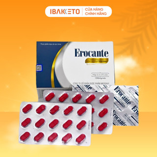 Viên uống Erocante giảm rụng tóc, giúp mọc tóc và hỗ trợ đen tóc, hộp 90 viên uống trong 45 ngày