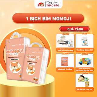 Tã quần/dán Momoji Extra Plus Nhật Bản,thoáng khí,thoát ẩm tốt giúp da bé sơ sinh khô thoáng dài lâu