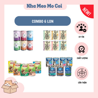 [COMBO 6 LON ] Pate dành cho mèo mọi lứa tuổi ( CATCHY ,KUCINTA,YUMI,LOCAL ) lon 400 gram