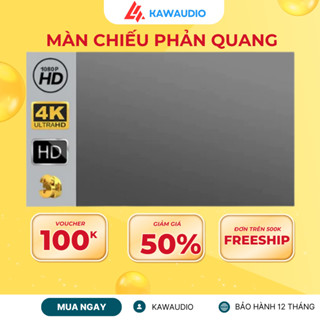 Màn Chiếu Chống Ánh Sáng LED, Màn Phản Quang 100/120 Inch Chống Ánh Sáng, Dán Tường HD 3D, Chính Hãng