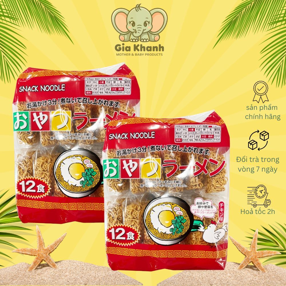 Mì Gà Tokyo Snack Noodle Ramen Gói 12 Vắt Nhật Bản