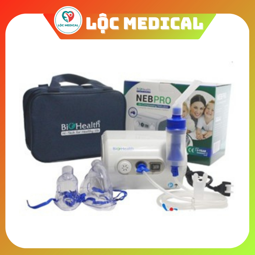 Máy xông  Biohealth Neb Pro (Úc) xông khí dung, máy xông mũi họng