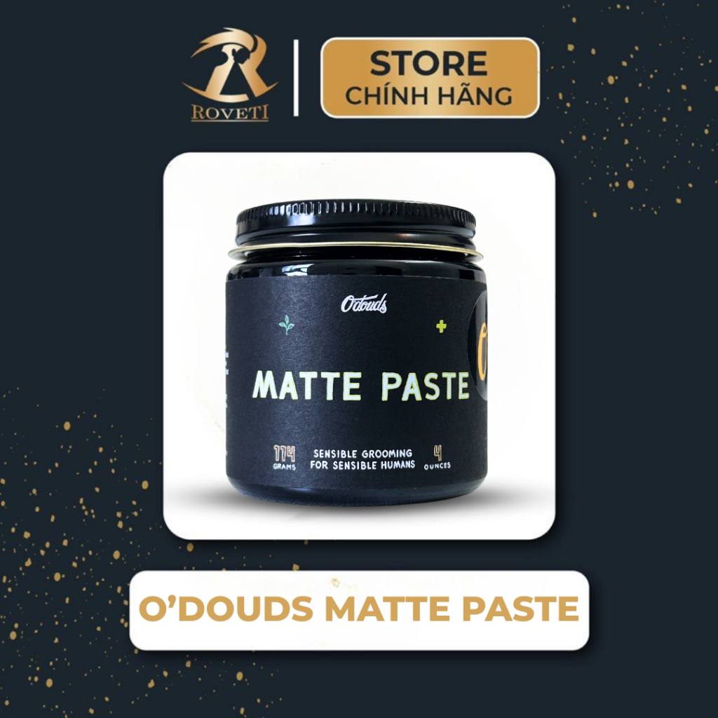 Sáp vuốt tóc O'douds Matte Paste 114 gram Có Tem Chính Hãng | Sáp O'douds Chính hãng Mỹ - Giữ nếp 10h-12h