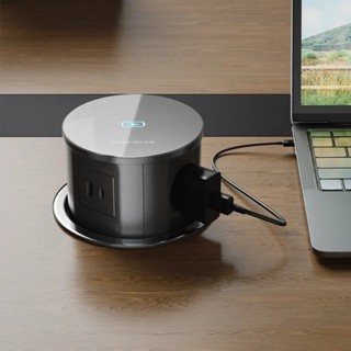 [HỎA TỐC HÀ NỘI] Ổ cắm điện sạc không dây âm bàn 15W ERGOLIFE - USB-A/C