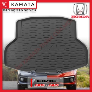 Thảm lót cốp xe ô tô Honda Civic gen 10 2015 - 2021 chất liệu TPV cao cấp mới nhất KAMATA