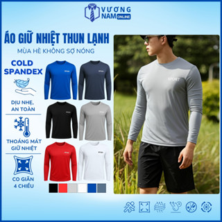 Áo thun nam chống nắng tay dài, áo giữ nhiệt ôm body co giãn 4 chiều cao cấp đẹp VNO87