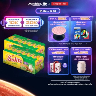 Hộp Bánh Bông Lan Tròn Kem Solite, Combo 2 Hộp X 360G