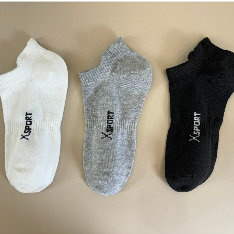 Set 5 đôi tất XSPORT cổ ngắn, vớ cotton kháng khuẩn co dãn 4 chiều
