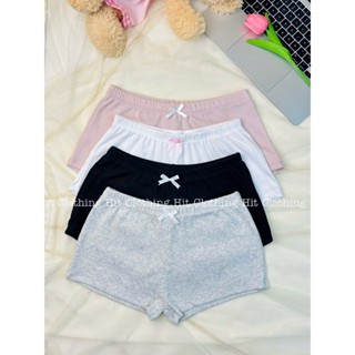 Combo 2 quần mini mặc nhà phối nơ xinh xắn, quần ngủ tí hon lưng thấp HITHOUSE | HITSQ018
