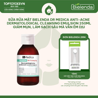 Sữa rửa mặt Bielenda Dr Medica Anti-acne Dermatological Cleansing Emulsion giảm mụn, làm sạch sâu mà vẫn êm dịu
