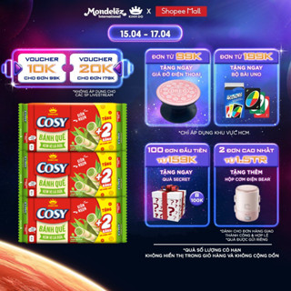 Bánh Quế Cosy Kem Vị Lá Dứa, Combo 3 Bánh X 126G