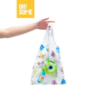 【OHSOME x Disney】- Túi đi chợ mua sắm gấp gọn cỡ lớn, chịu lực tốt tái sử dụng bảo vệ môi trường Mike Wazowski độc lạ