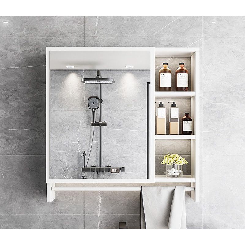 Tủ gương nhà tắm phòng ngủ treo tường màu full trắng nhiều ngăn để đồ tiện lợi decor phòng IGA- GM207 | BigBuy360 - bigbuy360.vn