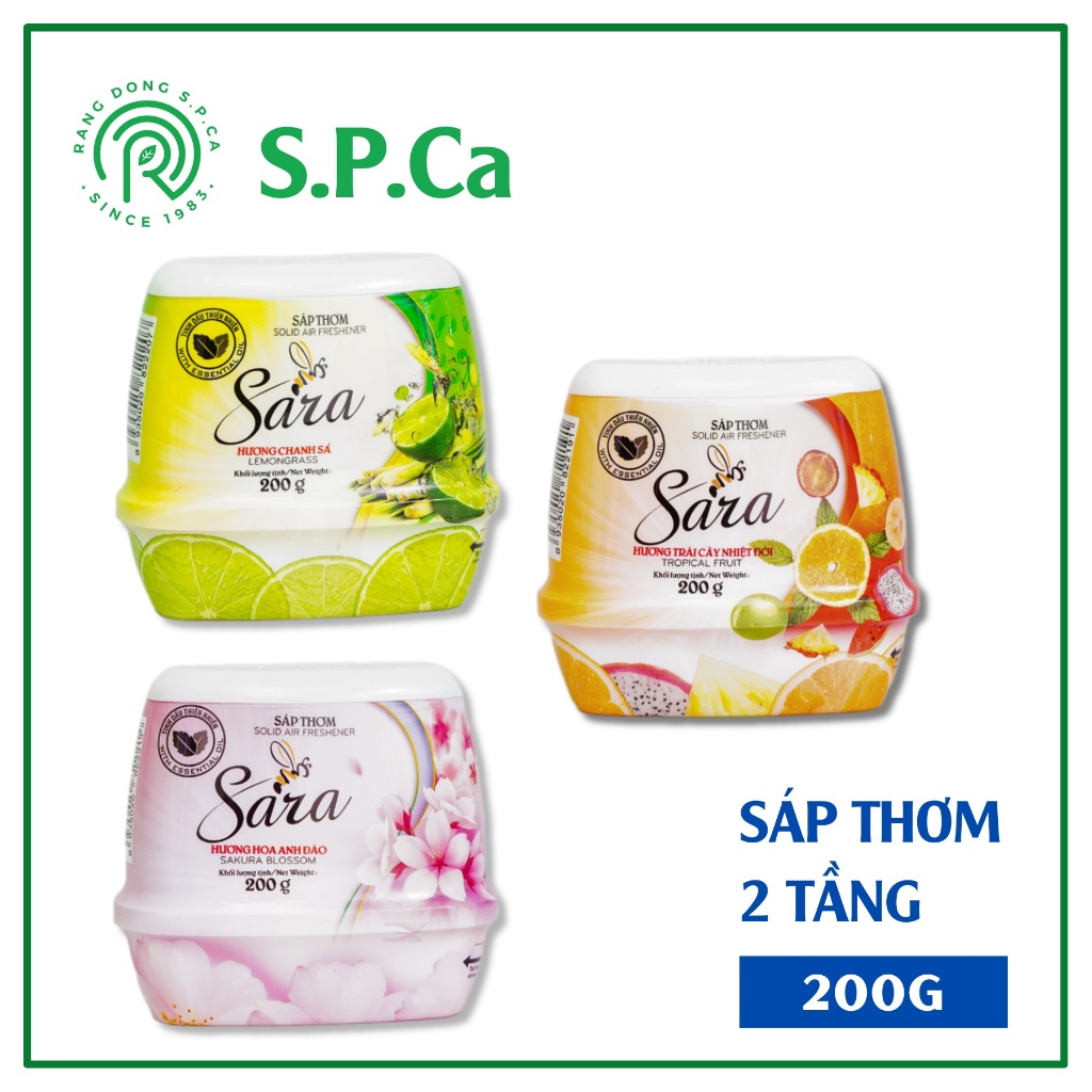 Sáp thơm phòng khử mùi Sara 200g cao cấp 2 tầng - SPCa000006