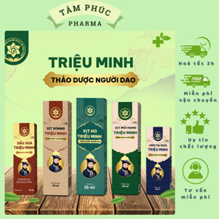 Thảo dược người Dao Triệu Minh - Xịt Xoang, Xịt Ho, Xịt Mũi Họng, Viêm Tai Giữa, Dầu Xoa