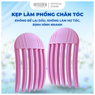  Kẹp nâng tóc 6 răng WISEZEN làm phồng chân tóc nhanh giữ nếp không để lại dấu kẹp 