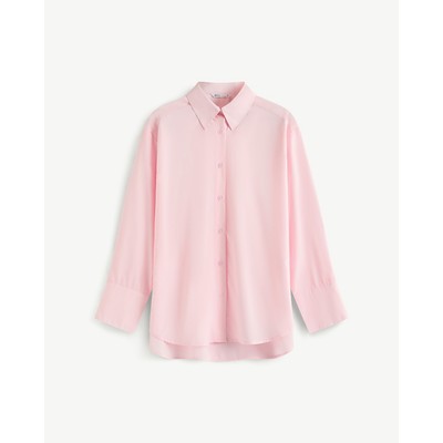 Áo Sơ Mi Nữ Tay Dài Vải Trơn Form Loose - Routine 10S25SHLW003