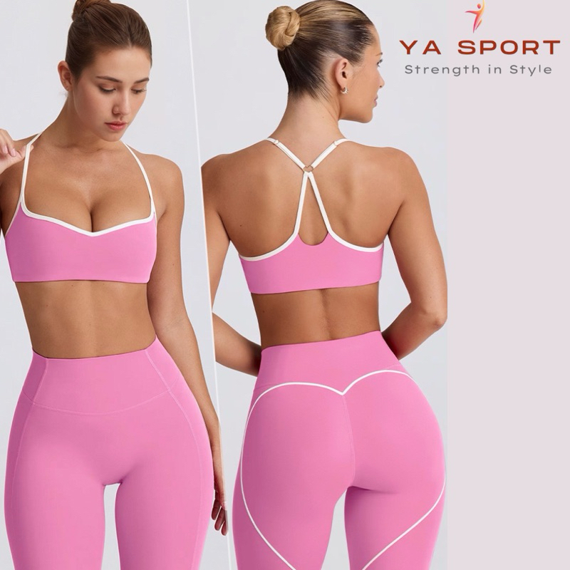 Bộ Tập Gym Pilates Cao Cấp YASPORT YS149 - Cạp Cao, Nâng Mông, Tôn Dáng, Áo Bra Tôn Lưng Đẹp, Chất M