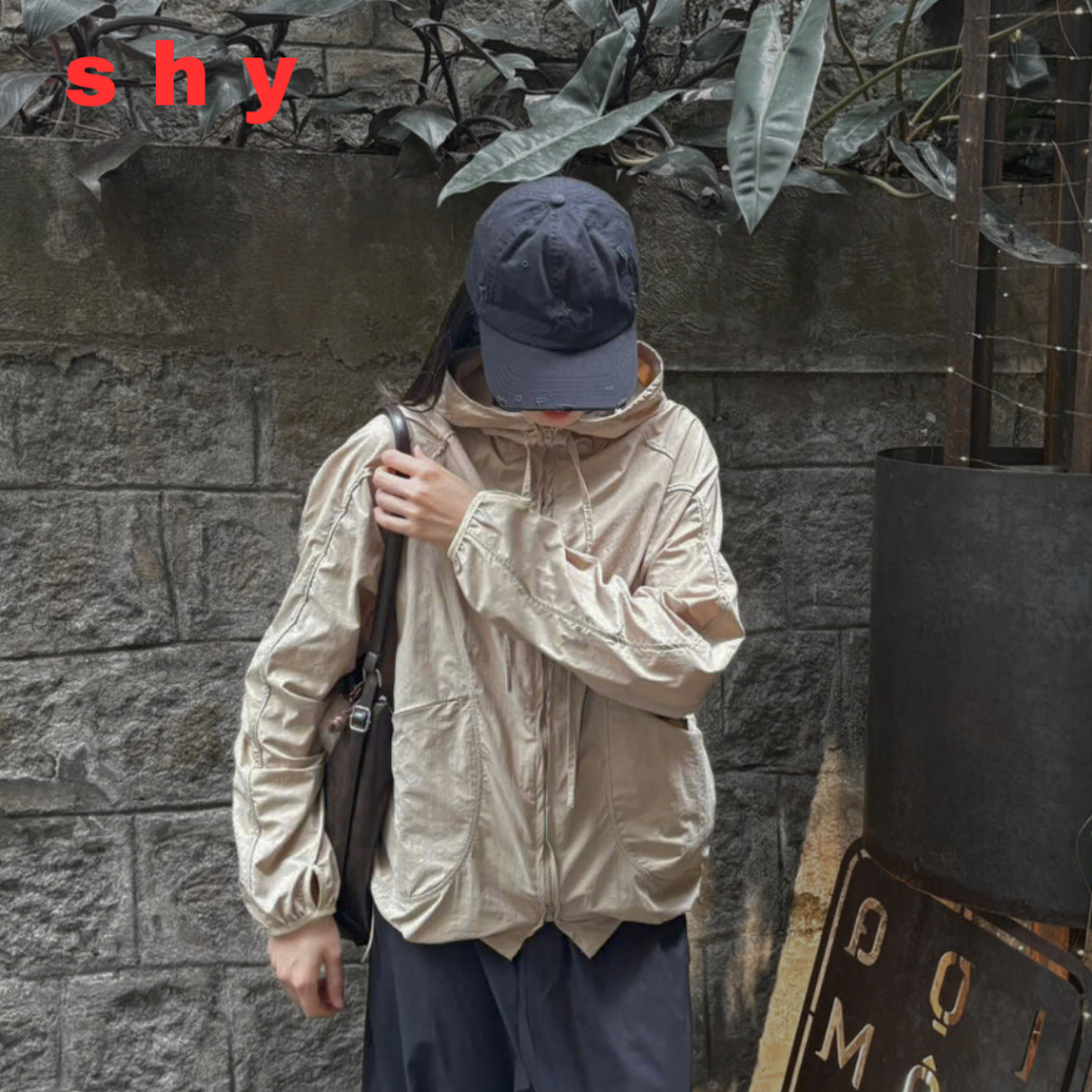 Áo Khoác Gió Nam Nữ 1 lớp, Vải Gió Nhăn Chống Nắng, Chống Gió 2024 Menswear Jacket | BigBuy360 - bigbuy360.vn