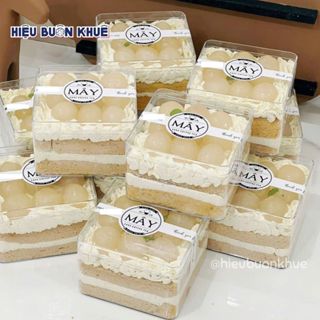 10 Cốc Nhựa Mica Đựng Bánh Lạnh, Mousse, Tiramisu, Cookie, Quà Tặng [9560]